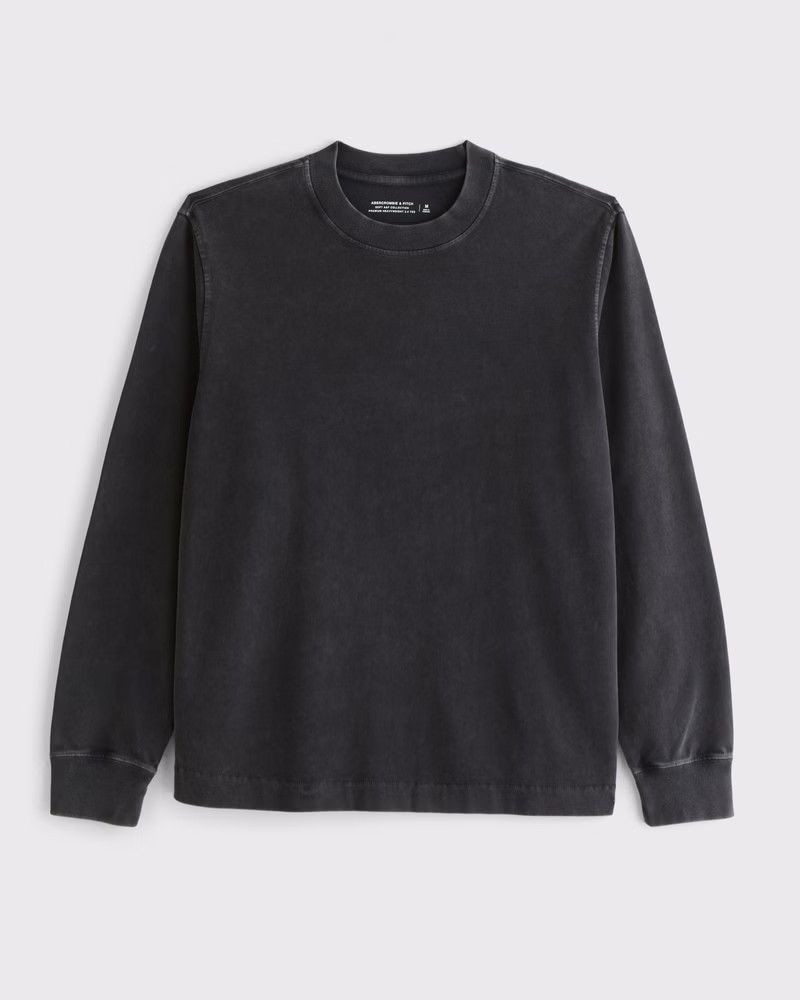 Long-Sleeve Premium Heavyweight 2.0 Tee | Abercrombie & Fitch (US)