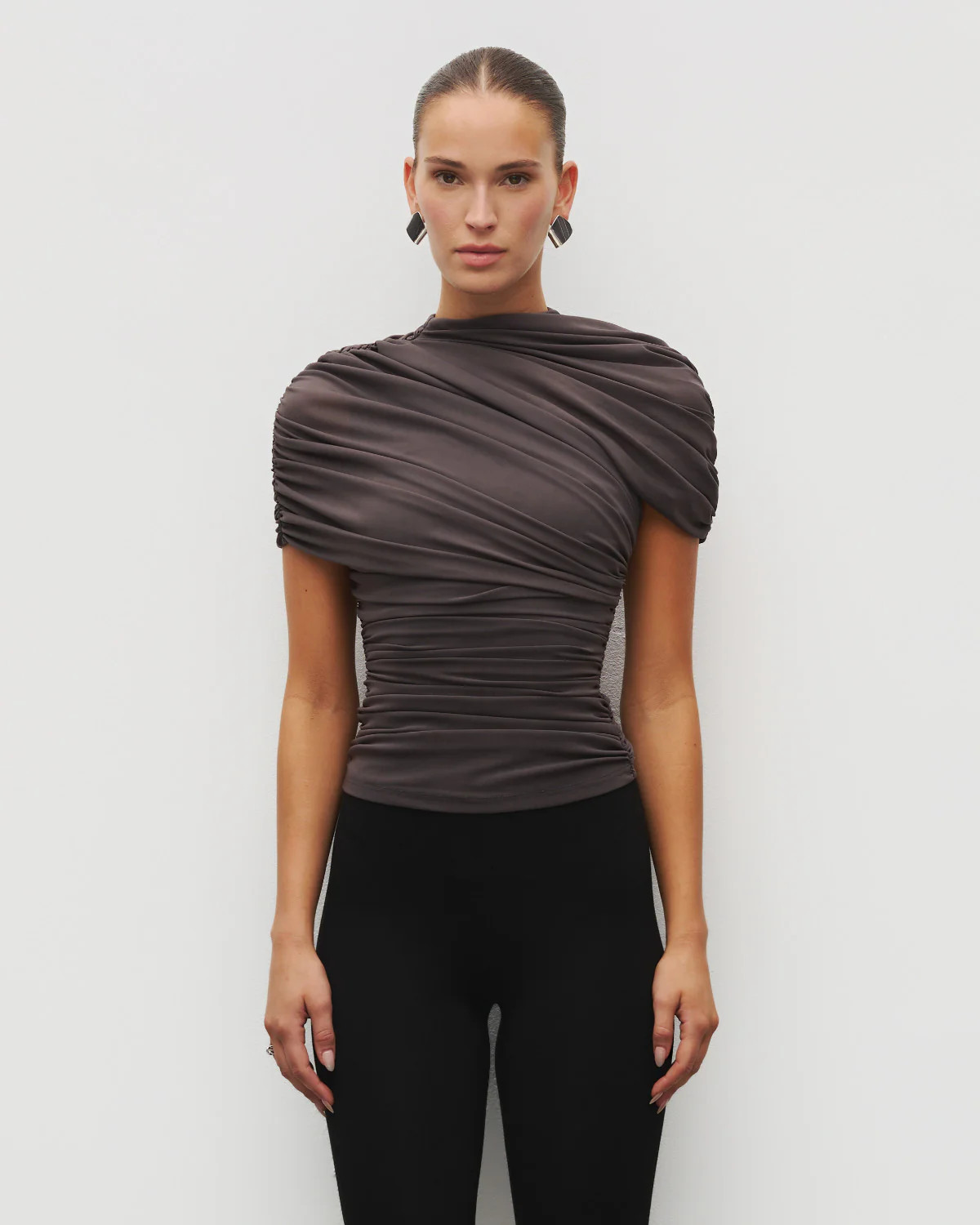 The Draped Shoulder Top | Heiress Beverly Hills