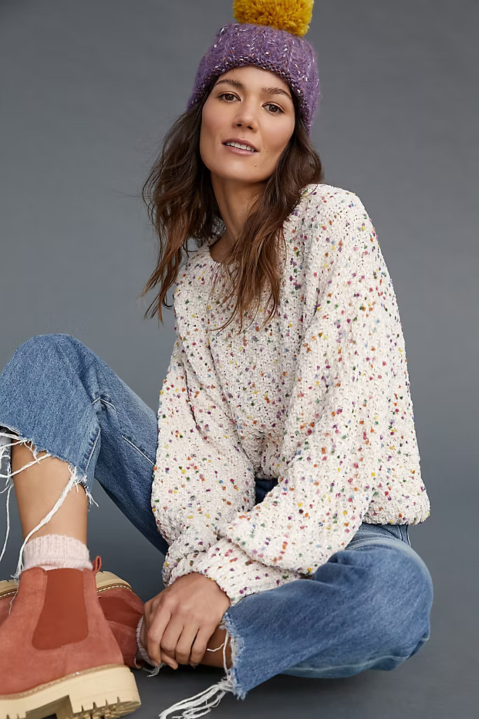 Confetti Chenille Sweater | Anthropologie (US)