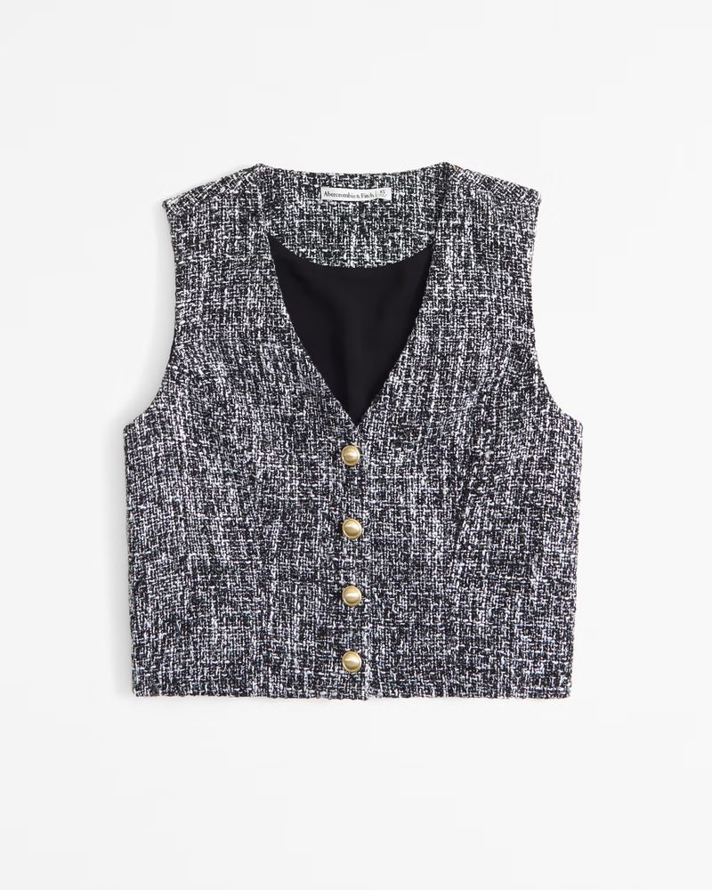 Tweed Vest Set Top | Abercrombie & Fitch (US)