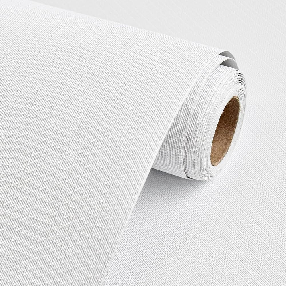 Matte White Wallpaper Modern White Contact Paper for Cabinets 472"×15.7" Peel and Stick Paintabl... | Amazon (US)