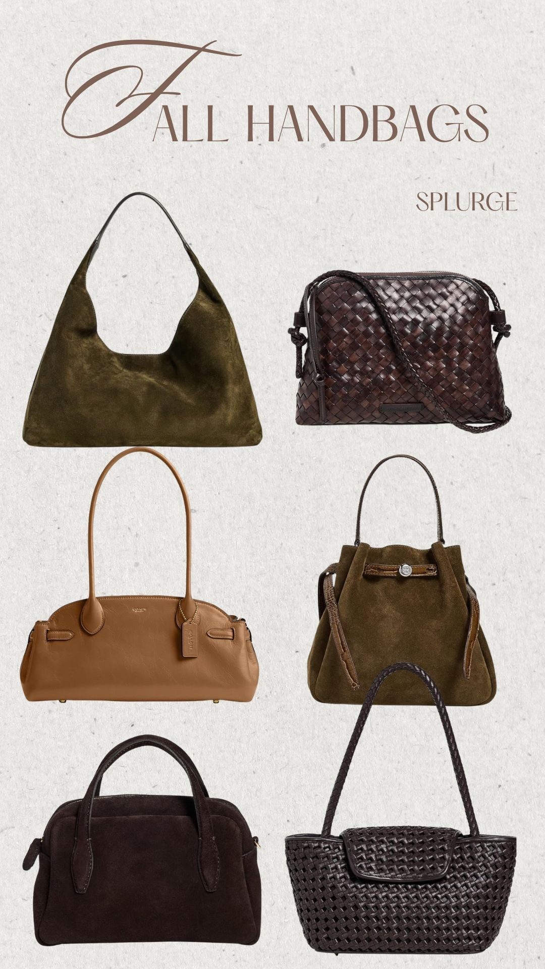 Splurge worthy fall handbags! 

Fall handbags, fall bags, fall fashion, fall style 

#LTKSeasonal #LTKStyleTip #LTKItBag