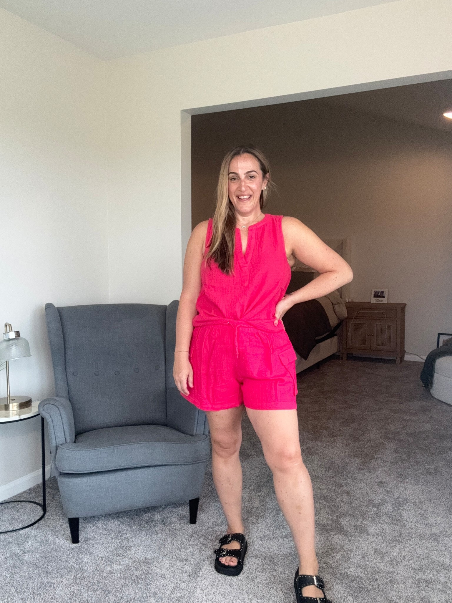 Wearing a medium in both. I think these run roomy. I’d size down if in between or want a tighter fit. 

#LTKOver40 #LTKSeasonal #LTKFindsUnder50