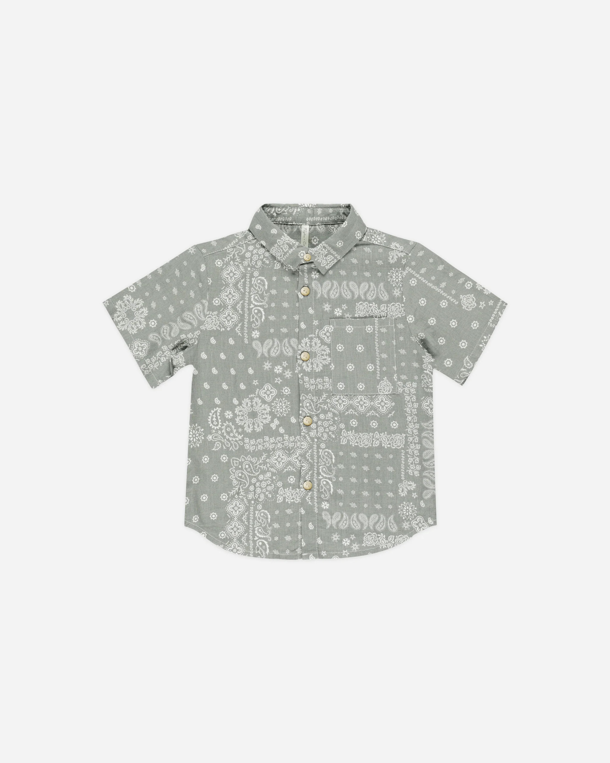 Collared Short Sleeve Shirt || Laurel Bandana | Rylee + Cru