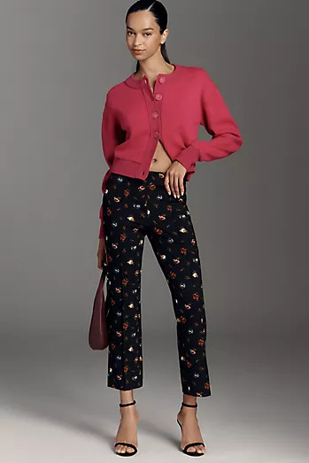 The Poppy Printed Kick-Flare Pull-On Pants by Maeve | Anthropologie (US)