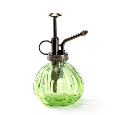 K-Cliffs Glass Plant Mister Water Spray Bottle Vintage Style Clear Sprayer Top Pump One Hand Watering Can Indoor Flowers Transparent Spritzer Green | Target