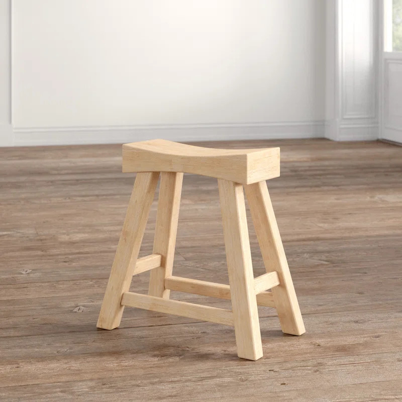 Corsair Solid Wood Accent Stool | Wayfair North America