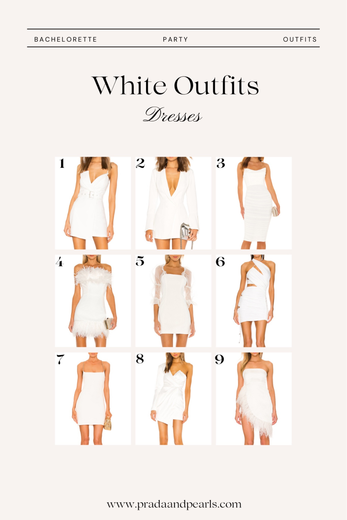 bachelorette outfits!  All of these white dresses are perfect for your bachelorette, rehearsal dinner or even your bridal shower! 

#LTKunder100 #LTKwedding #LTKunder50
