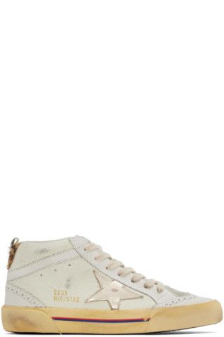 Golden Goose - Off-White Mid Star Sneakers | SSENSE