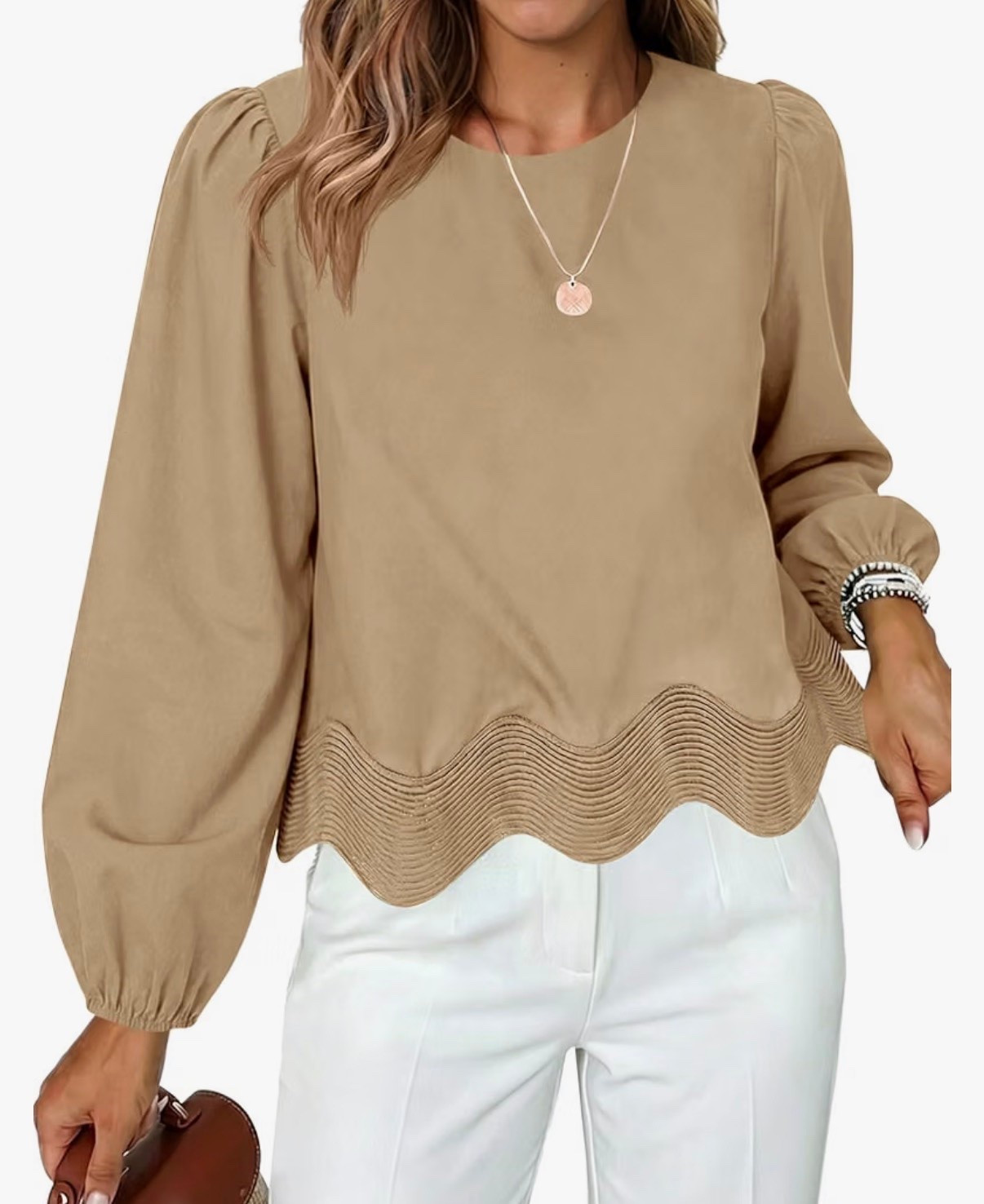 Loving this top and it comes in a bunch of patterns and colors.


#amazon #teacheroutfit #datenight #girlsnight #blouse #scalloptop