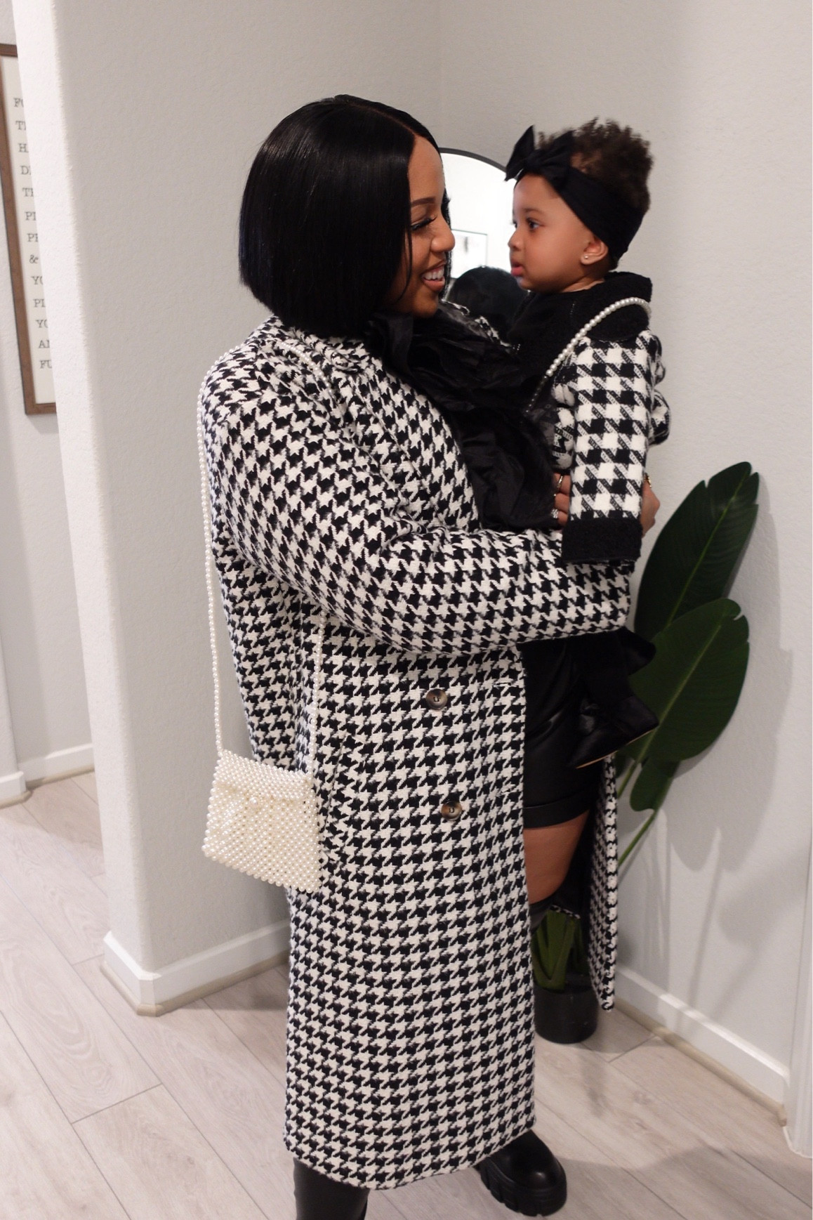 Mommy & me houndstooth matching /coordinating outfits 

#LTKkids #LTKbaby #LTKsalealert