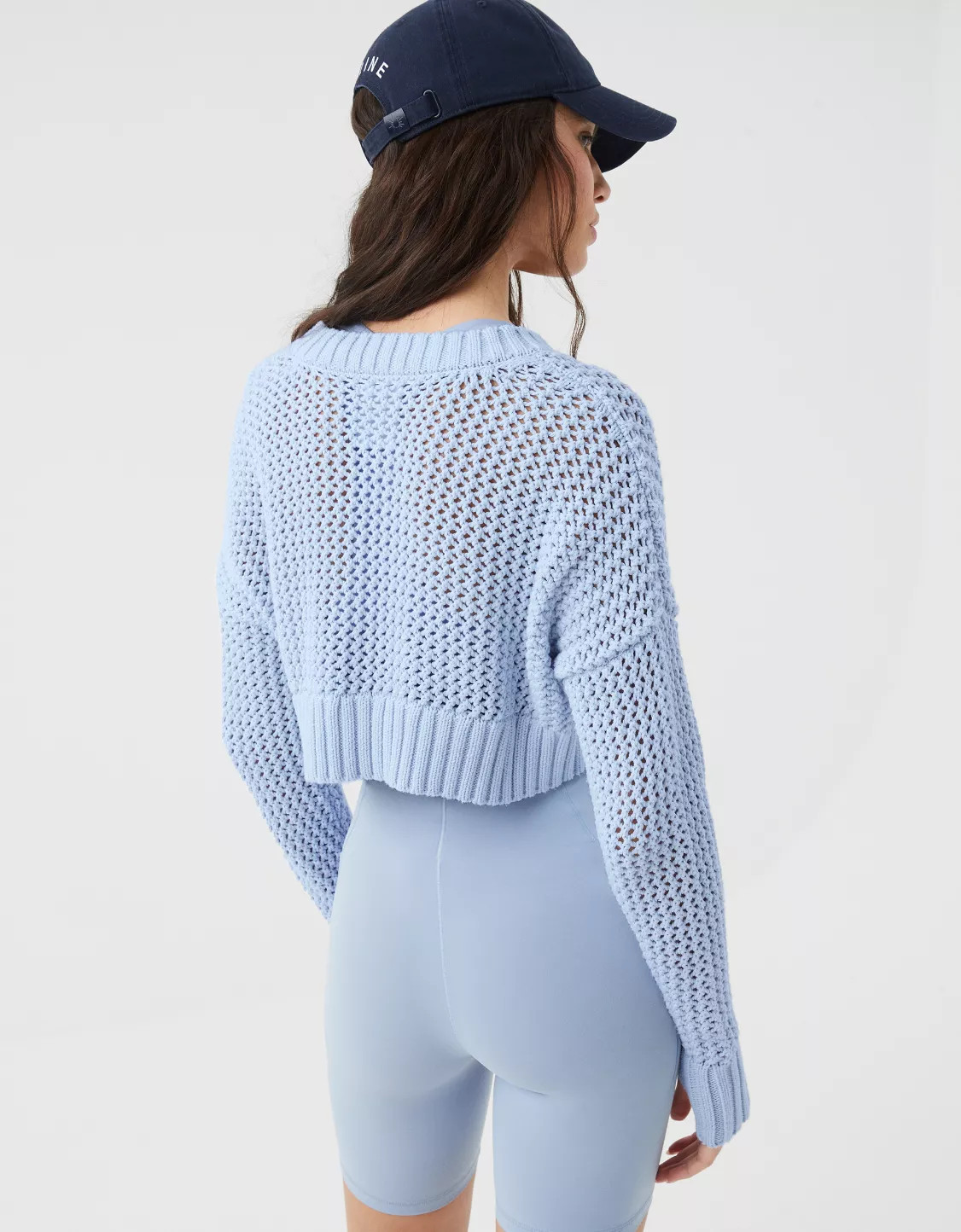 OFFLINE By Aerie Crochet V Neck Sweater | Aerie