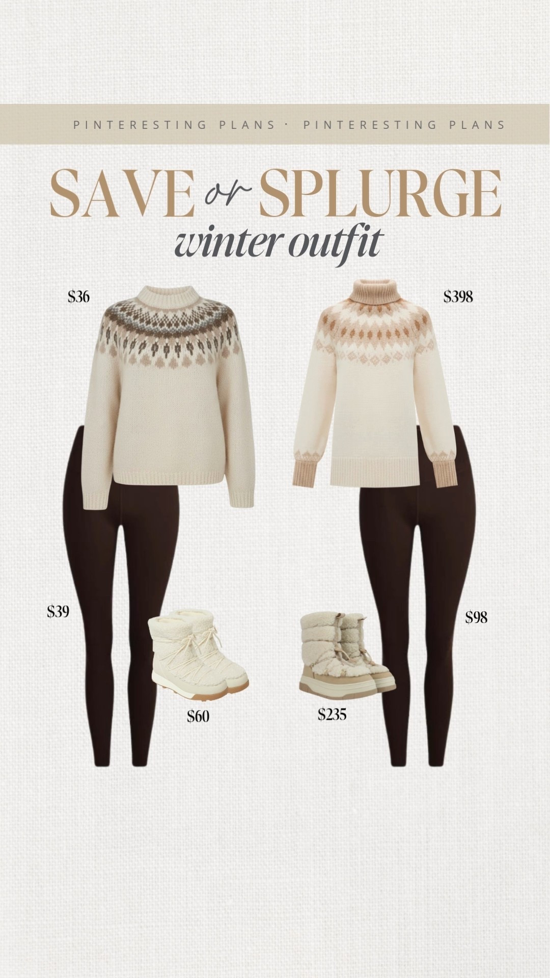 Save or splurge winter outfit ideas🙌🏻🙌🏻

#LTKHoliday #LTKSeasonal #LTKootd