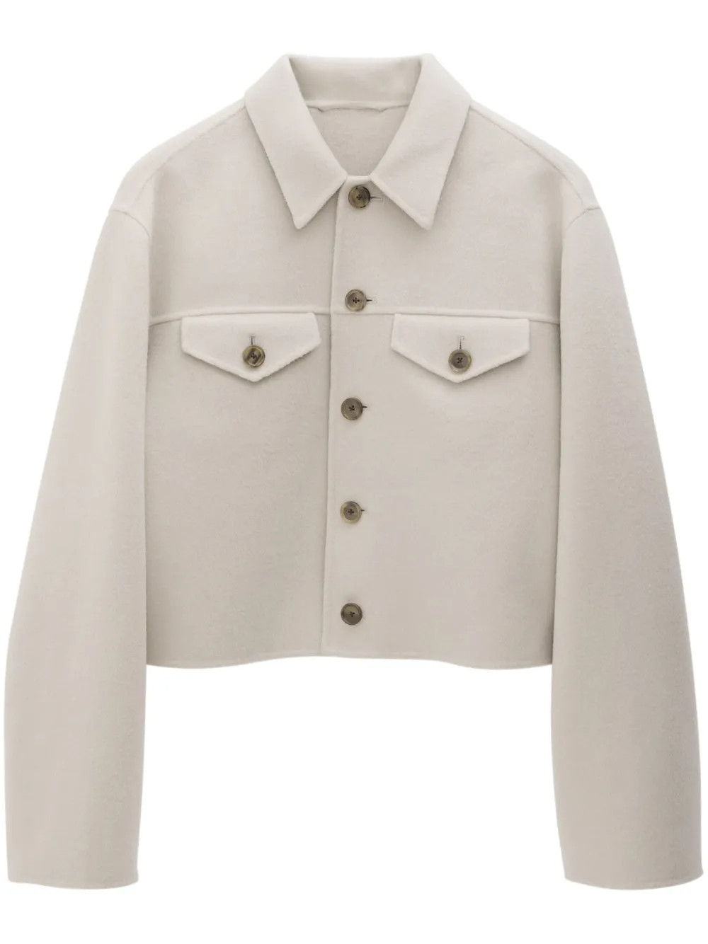 Filippa K button-down Cropped Jacket | Neutrals | FARFETCH | Farfetch Global