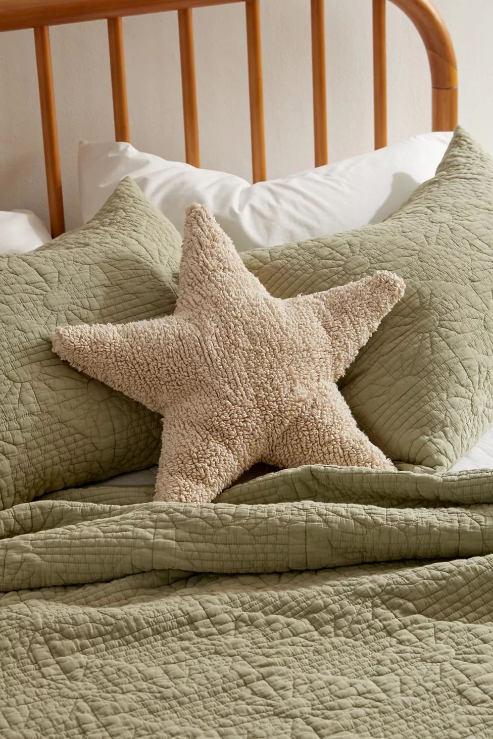 Lorena Canals Star Throw Pillow | Urban Outfitters (US and RoW)
