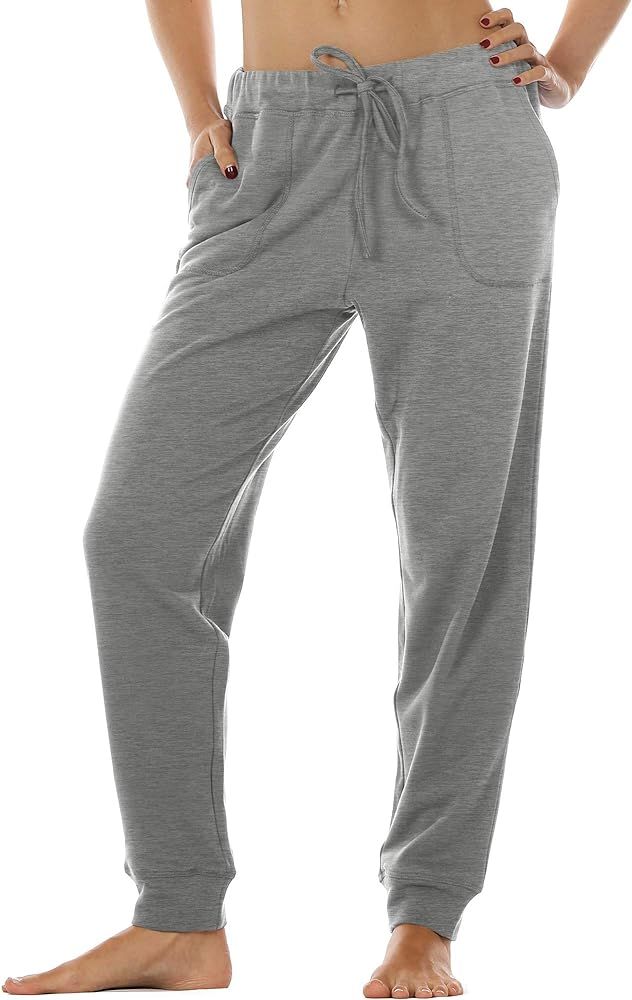 icyzone Women's Active Joggers Sweatpants - Athletic Yoga Lounge Pants with Pockets | Amazon (US)