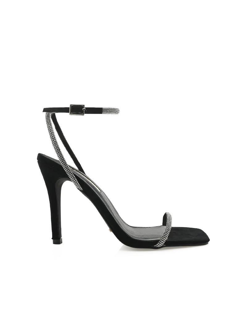 STARLETTE - DIAMANTE-BLACK SUEDE | Billini (ANZ)