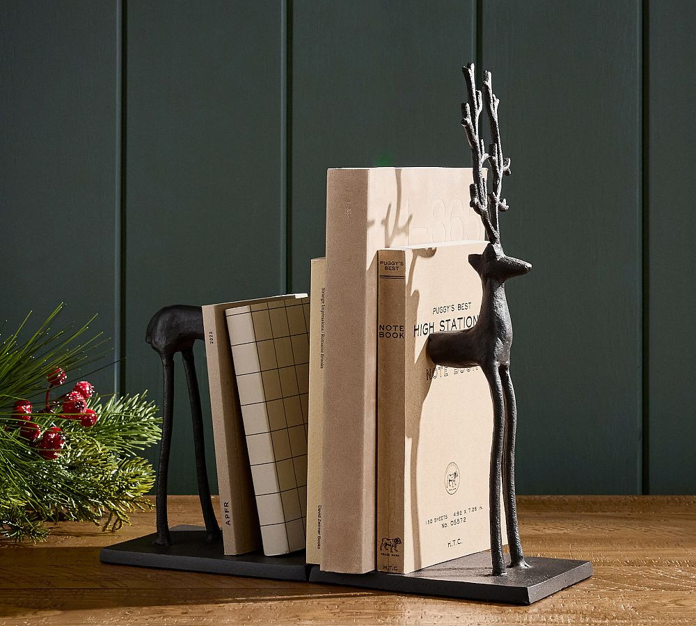 Reindeer Bookends - Set of 2 | Pottery Barn (US)