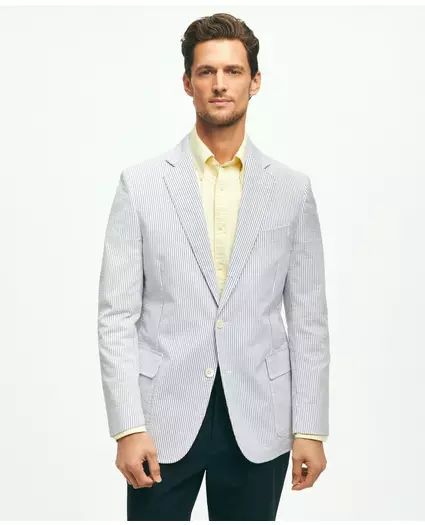 Classic Fit Archive-Inspired Seersucker Sport Coat in Cotton | Brooks Brothers
