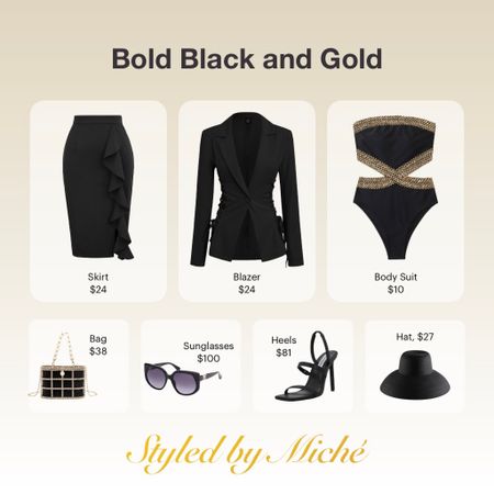 Let’s Get Dressed Together

#skirt #ruffle #blazer #sunglasses
#oversized #bodysuit #bag #gold 
#pearls #sunglasses #heels #hat
#over30fashion #over40fashion

#LTKunder100 #LTKworkwear #LTKSeasonal