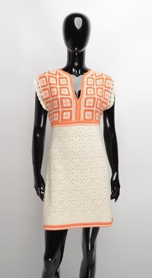 Maje Crochet Knit Cottagecore Flowers Women's Mini Dress Size 36  | eBay | eBay US