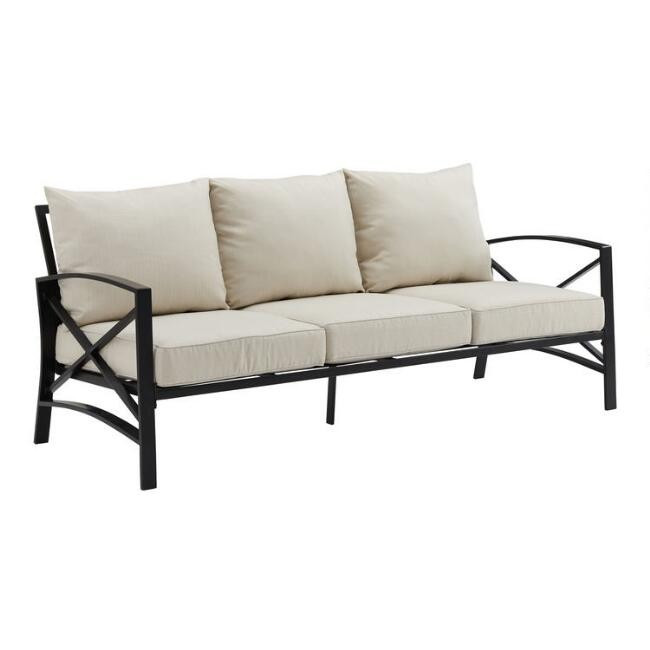 Bronze Metal Araceli Outdoor Sofa | World Market