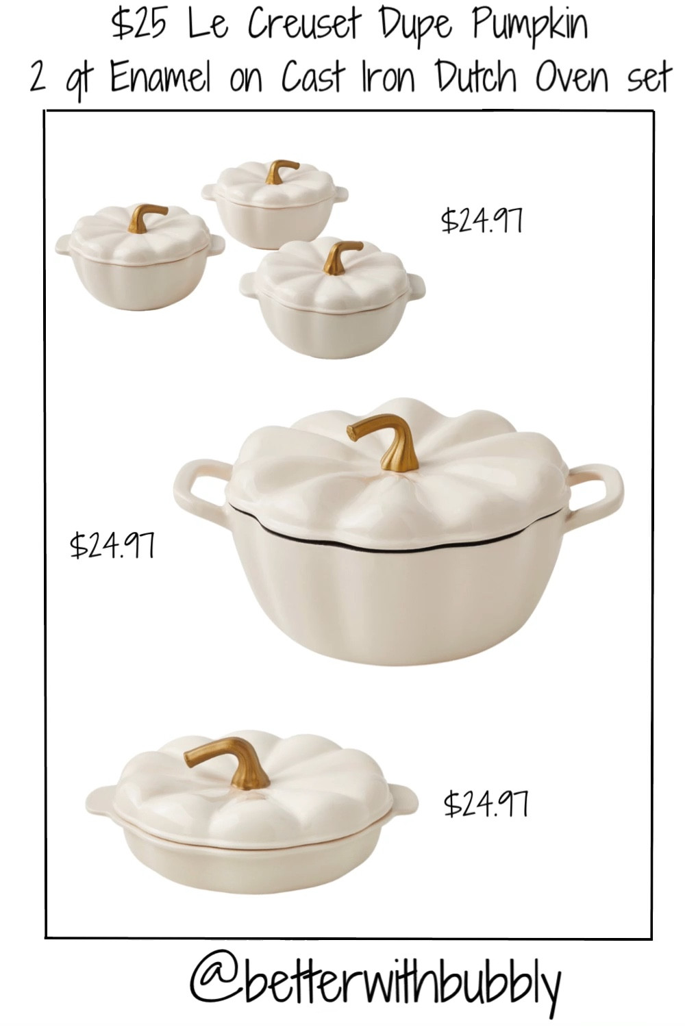 $25 Le Creuset Dutch Oven Dupe!!! Perfect for fall recipes and your Thanksgiving Table!!#LTKHoliday#LTKhome

#LTKSeasonal