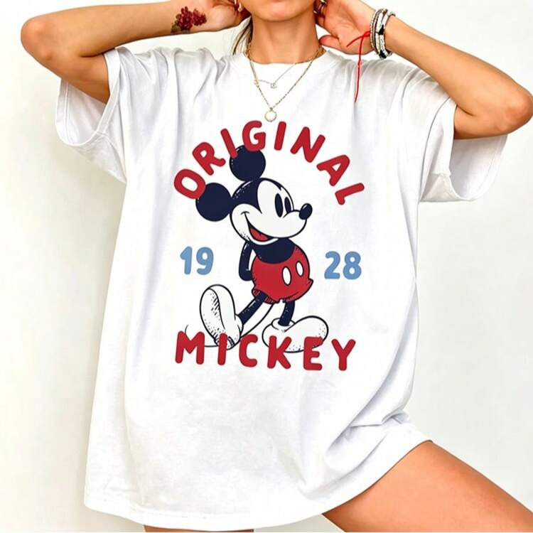 (Authorized By Disney. Mickey Mouse) Takes Mickey's Birth Year In 1928 As The Core, Presenting A ... | SHEIN