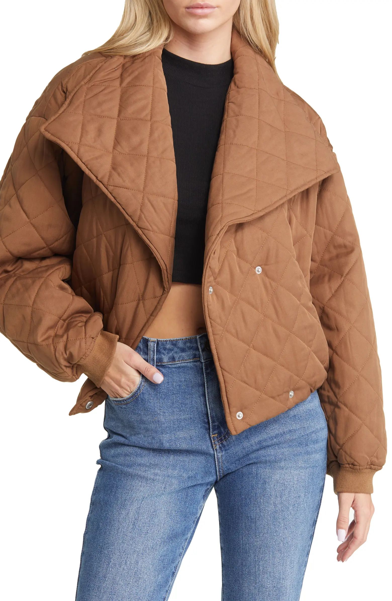 BLANKNYC Quilted Crop Jacket | Nordstrom | Nordstrom