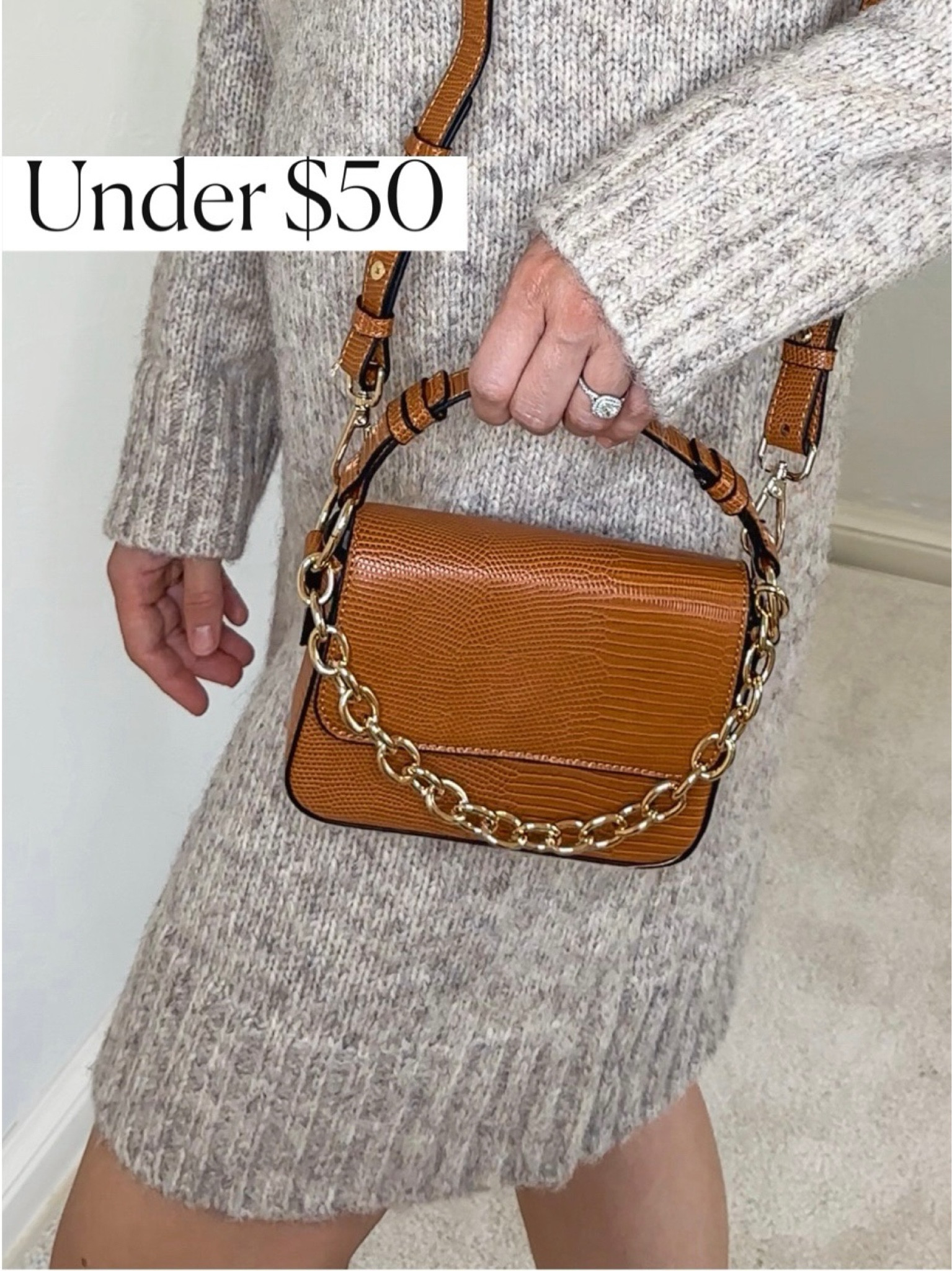 Bag 
Fall outfit 
Fall outfits 
Fall outfit 
Sweater dress
Dress
#ltkseasonal 
#ltku


#LTKfindsunder50 #LTKfindsunder100 #LTKshoecrush