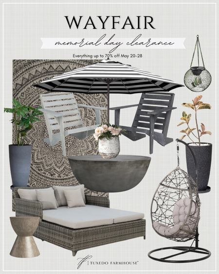 Wayfair Memorial Day Clearance

Take advantage of these phenomenal savings from Wayfair before they’re gone!

Seasonal, home decor, spring, summer, porch, patio, deck, backyard, outdoor, daybed, umbrella, coffee table, chairs, planters, end table

#LTKSaleAlert #LTKSeasonal #LTKHome