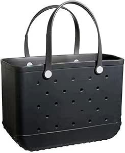 Yuxier Large Capacity Beach Bag Non-slip Portable Travel Bag EVA Material Washable Hole Handbag B... | Amazon (US)