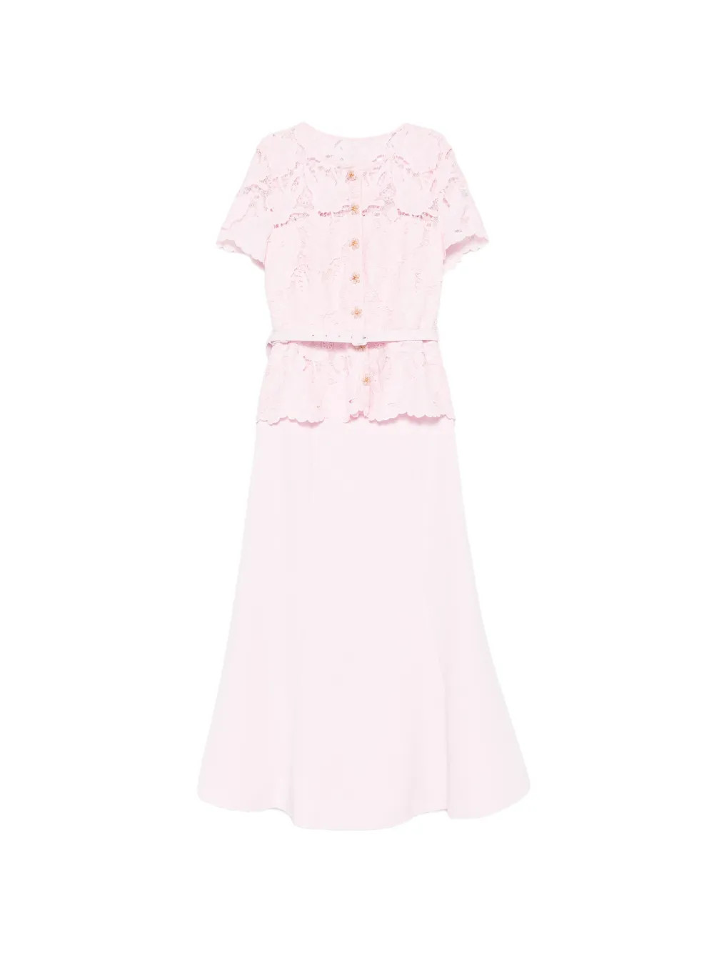 lace belted dress | Farfetch Global