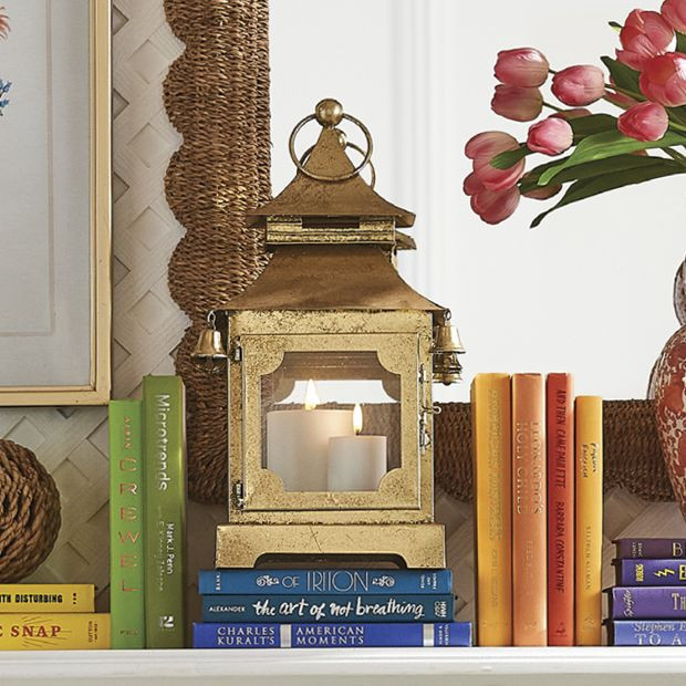 Metal Pagoda Lantern With Bell Accents | Antique Farm House
