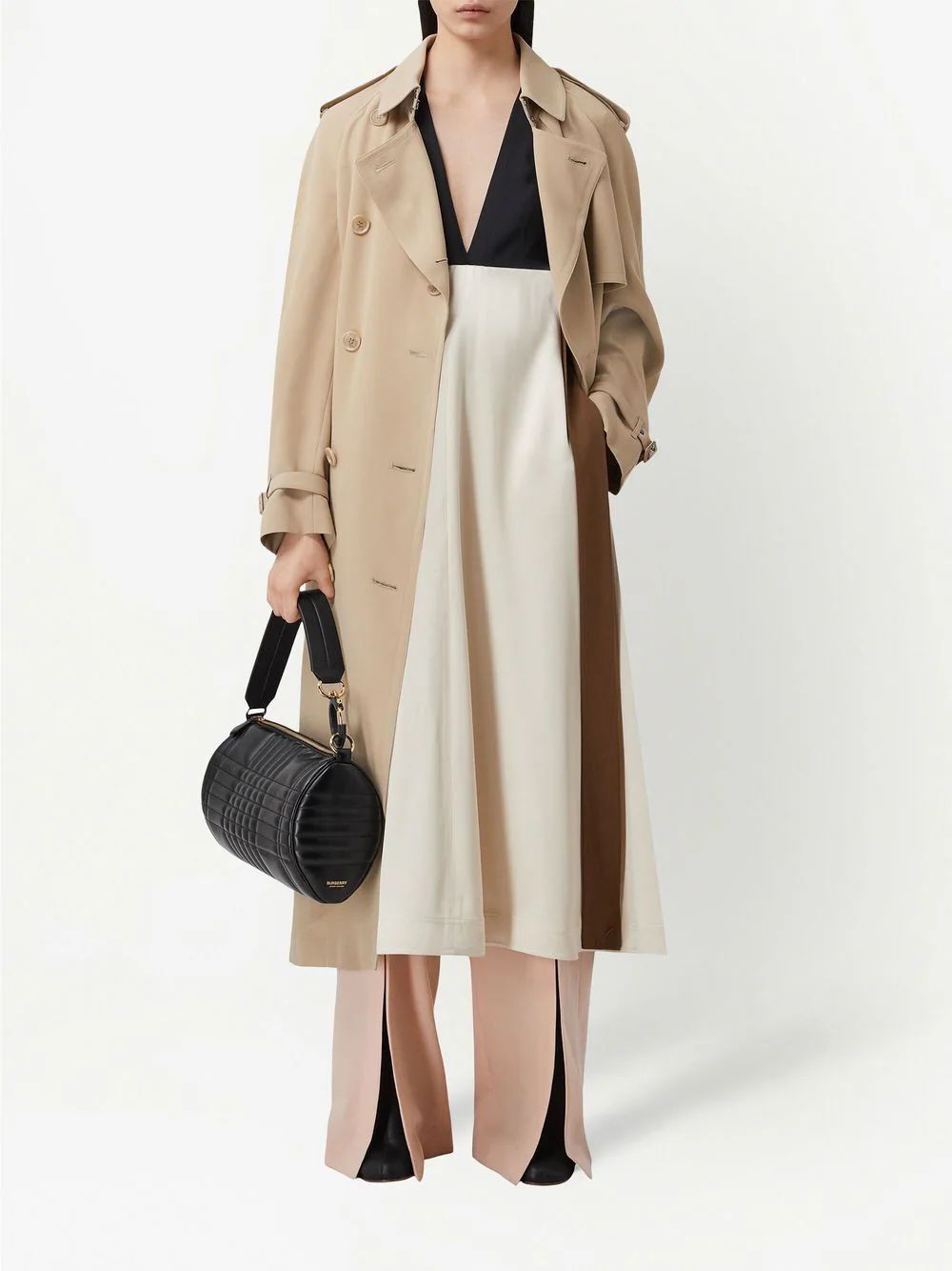 double-breasted belted trench coat | Farfetch Global