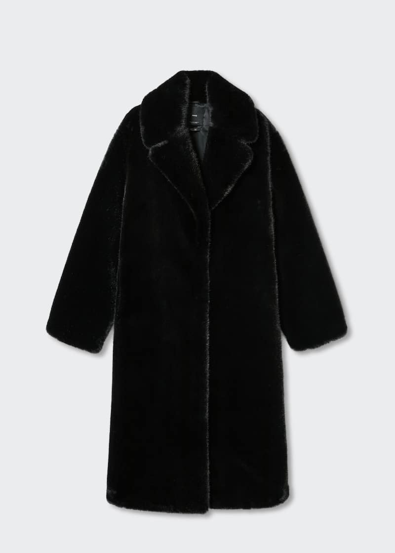 Oversize faux-fur coat | MANGO (US)