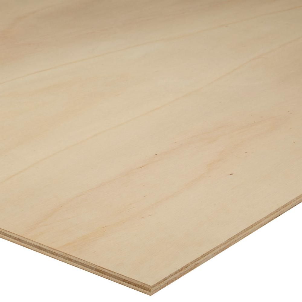 12mm - Sande Plywood ( 1/2 in. Category x 4 ft. x 8 ft.; Actual: 0.472 in. x 48 in. x 96 in.) | The Home Depot