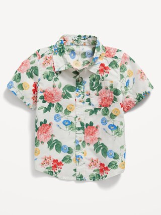 Matching Short-Sleeve Printed Poplin Shirt for Toddler Boys | Old Navy (US)