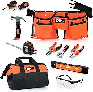 My First Tool Set by DIYjr – Real Tool Set for Kids Steel Forged Tools for Children Kids Toolbe... | Amazon (US)