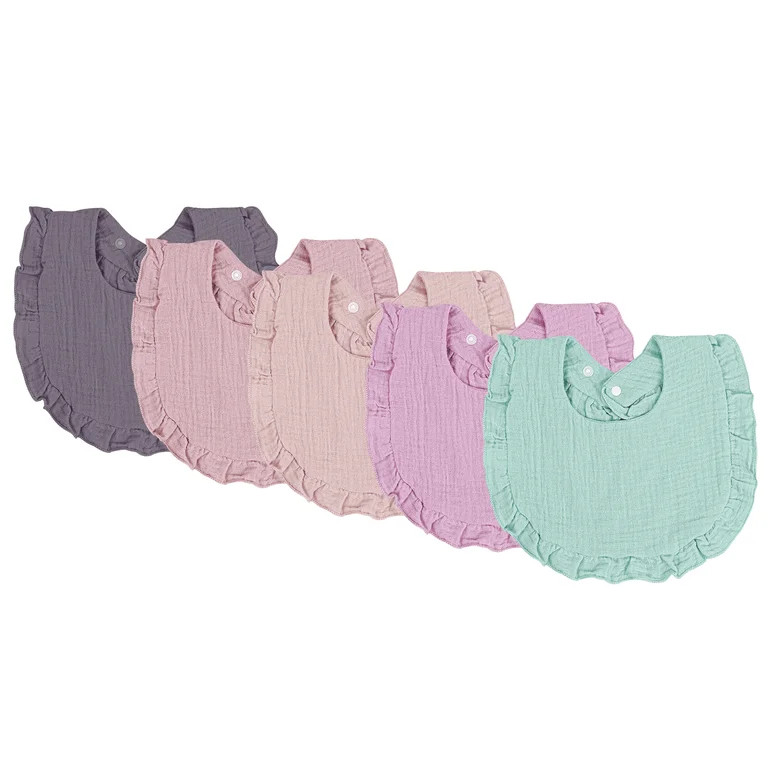 Winreal Baby Muslin Bibs Adjustable 100% Cotton  Drooling and Teething Lap Shoulder Newborn Bibs ... | Walmart (US)