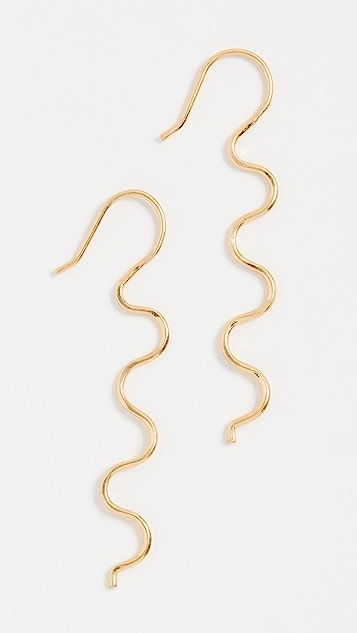 Wavy Lines Threader Earrings | Shopbop