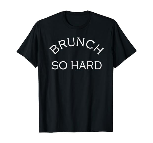 Funny Sunday Brunch Slogan T-Shirt | Amazon (US)