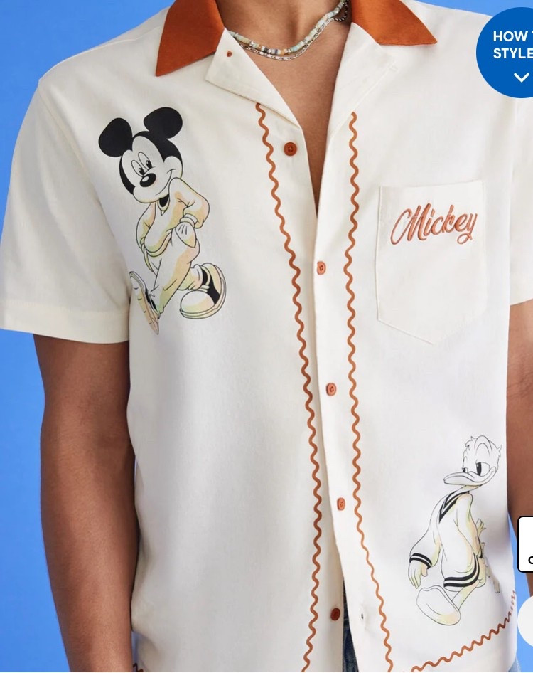 Mickey Mouse Bowling Shirt