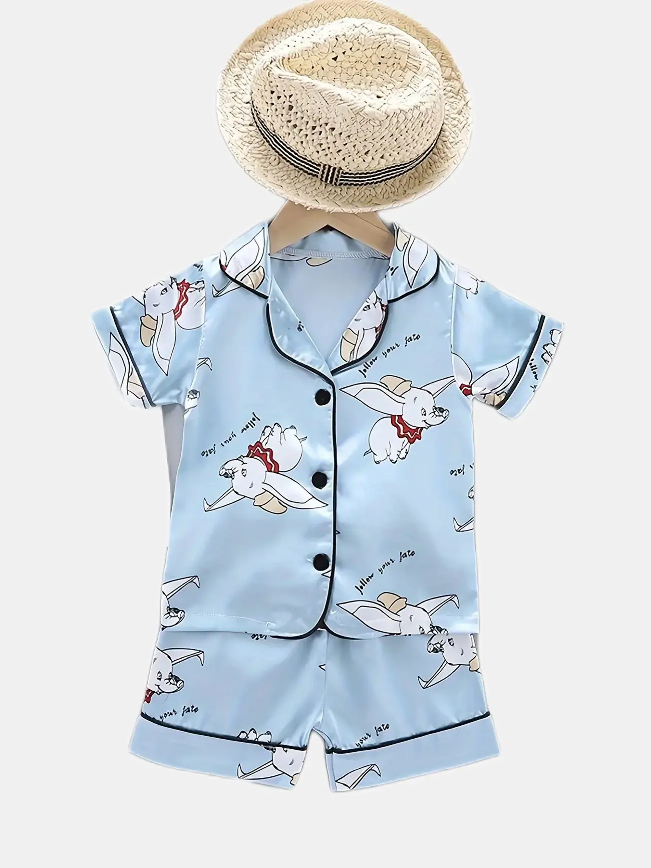 2pcs Toddler Girls Comfortable Pajamas Outfit Cute Cartoon Pig Graphic Button Short Sleeve Top & ... | Temu Affiliate Program