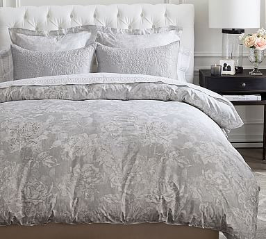 Monique Lhuillier Garden Rose Sateen Duvet Cover | Pottery Barn (US)