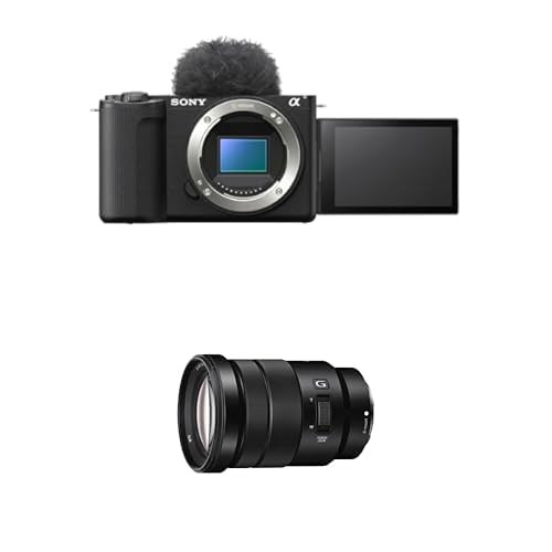Bundle of Sony Alpha ZVE10 II - APS-C Interchangeable Lens Mirrorless Content Creators’ Camera + Sony SELP18105G E PZ 18-105mm F4 G OSS, Black | Amazon (US)
