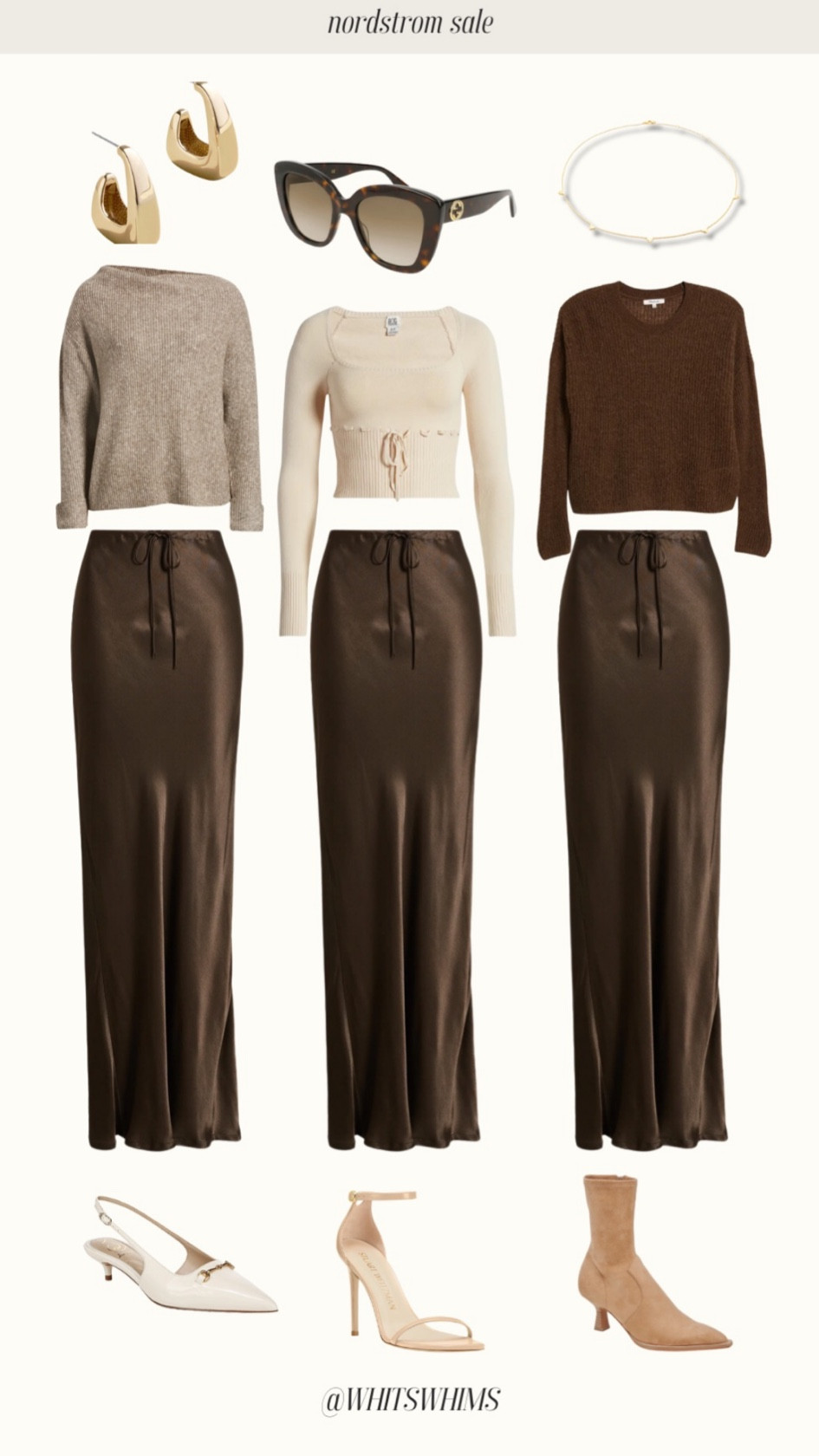 Fall outfits from the Nordstrom sale 

NSALE 
Sweater 
Off the shoulder sweater 
Satin skirt 
Heels 

#LTKxNSale #LTKSummerSales #LTKStyleTip
