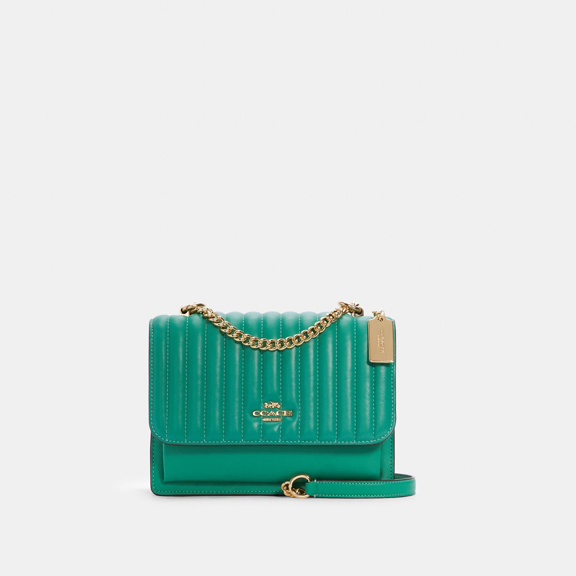 Coach Klare Crossbody Bag With Linear Quilting - Women's - Im/Green | Coach Outlet