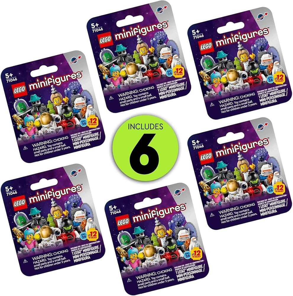 LEGO Minifigures Series 26 Space 6 Pack, Multi Pack of Collectible Minifigures for Kids, Sci-Fi T... | Amazon (US)