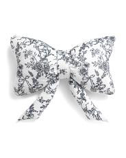 14x24 Toile Bow Pillow | TJ Maxx
